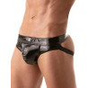 ToF Paris Vinyl Jock-Brief Underwear Black (T8681)