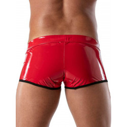 ToF Paris Vinyl Trunk Underwear Red (T8684)