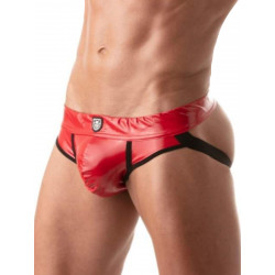 ToF Paris Vinyl Jock-Brief Underwear Red (T8682)