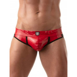 ToF Paris Vinyl Jock-Brief Underwear Red (T8682)