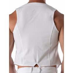 ToF Paris Patriot Chain Vest White (T8676)