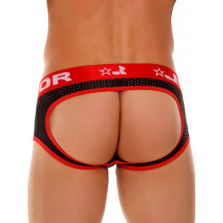 JOR Electro Jock Brief Underwear Black/Red (T8807)