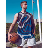 Supawear Mesh Jersey Tank Top Blue Print Combo (T8843)