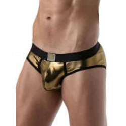 ToF Paris Metal Brief Underwear Gold (T8852)