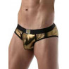 ToF Paris Metal Brief Underwear Gold (T8852)