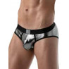 ToF Paris Metal Brief Underwear Silver (T8853)