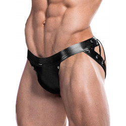 Cut4Men Desire Jockstrap Underwear Black Leatherette (T8872)
