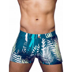 2Eros Print Bondi Bar Beach Swim Trunks V60 Feuille Green (Series 2) (T8927)