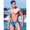 2Eros Print Swim Briefs V10 Kai Blue