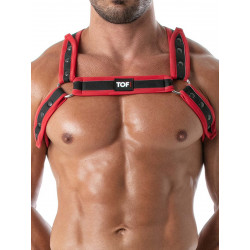 ToF Paris Neoprene Harness Red/Black One Size (T8968)