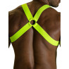 ToF Paris Fetish Elastic Harness Neon Yellow (T8978)