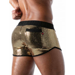 ToF Paris Star Mini Shorts Gold/Black (T9004)