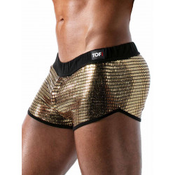 ToF Paris Star Mini Shorts Gold/Black (T9004)