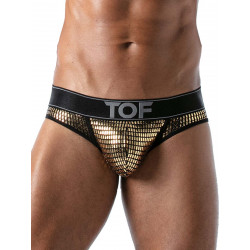ToF Paris Star JockBrief Underwear Gold/Black (T8998)