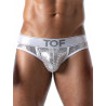 ToF Paris Star JockBrief Underwear Silver/White (T8997)