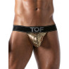 ToF Paris Star Stringless Thong Underwear Gold/Black (T8996)