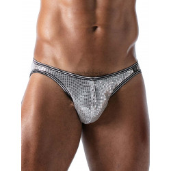 TOF Paris Star Mini Brief Underwear Silver (T8993)