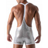 ToF Paris Star Singlet Silver/White (T8991)