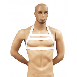 RudeRider Elastic Chest Harness White (T7456)