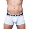 Supawear Ribbed Slashed Trunk Underwear White (T9148)