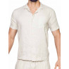 2Eros Breezy Linen Short Sleeve Classic Shirt Beige (T9201)