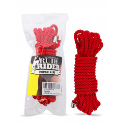 Rude Rider Rope 5mm x 5m Polyester Red (T9051)