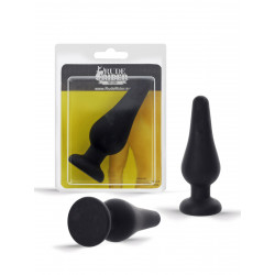 Rude Rider Silicone Anal Plug Black (T9077)