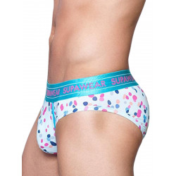 Supawear Sprint Brief Underwear Ditsy Dots Blue (T9308)