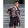 2Eros Breezy Single Button Wrap Vest Dark Gray (T9198)