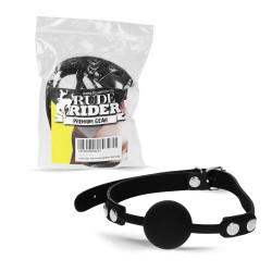Rude Rider Silicone Ball Gag Black (T9071)