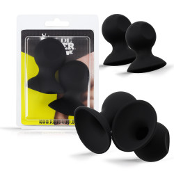 Rude Rider Large Nipple-Sucker 2-Set Black (T9191)