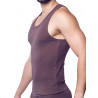 Supawear Ribbed Singlet Tank Top Peppercorn (T9405)