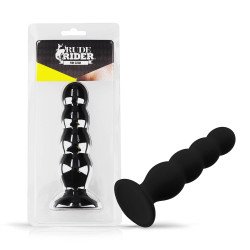 Rude Rider Sparkling Anal Plug Large Black (T9222)