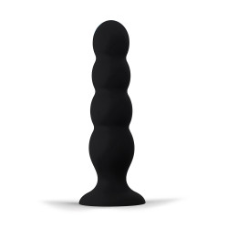 Rude Rider Sparkling Anal Plug Large Black (T9222)