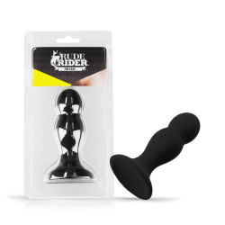 Rude Rider Sparkling Anal Plug Small Black (T9221)