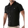 ToF Paris Pique Cotton Shirt Black (T9465)