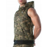 ToF Paris Army Sleeveless Hoodie (T9461)