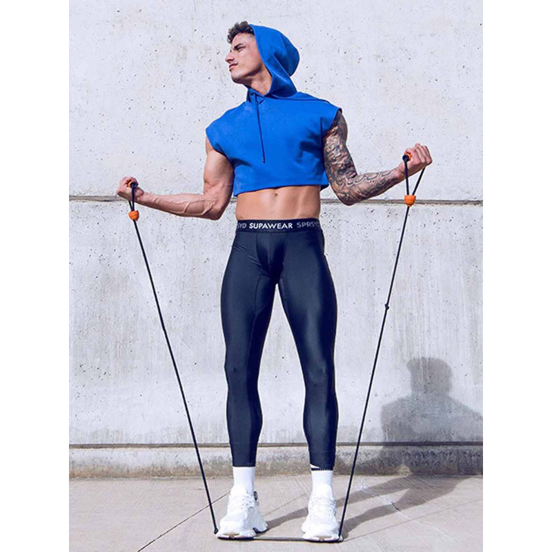 Supawear Cropped Hoodie Blue (T9591)