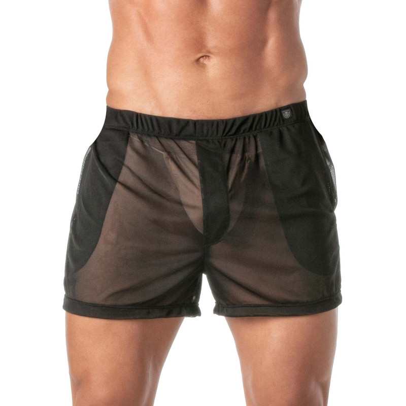 ToF Paris Mesh Shorts Black (T9605)