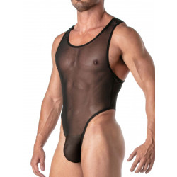 ToF Paris Mesh Body Thong Underwear Black (T9607)