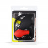 Rude Rider Inflatable Butt Plug Black/Red With Steel Ball Inside (T9126)