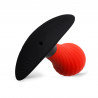 Rude Rider Inflatable Butt Plug Black/Red With Steel Ball Inside (T9126)