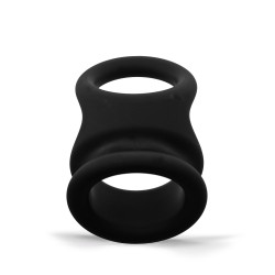 Rude Rider Cock-Ball Combo Soft Silicone Black (T9214)