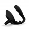 Rude Rider Ass Plug/Jock Lock Cockring Silicone Black (T7642)