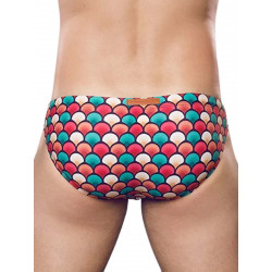 2Eros Print V20 Swim Briefs Swimwear Retro Red (T9655)