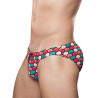 2Eros Print V20 Swim Briefs Swimwear Retro Red (T9655)