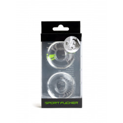 Sport Fucker Stacker Rings 2-Pack Clear (T9649)