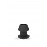 Rude Rider Hollow Anal Plug Small Black (T9223)
