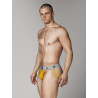 MM The Original Jockstrap Underwear Gold/Grey 2 inch (T6221)