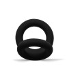Rude Rider Shaft and Ball Ring Thin Soft Silicone Black (T9211)
